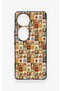 Vivo V40 Compatible Autumn Themed Patchwork Patterned Silicone Case - 2