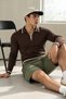 Men's Comfortable Premium Zippered Brown Sweatshirt - 3