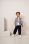 Baby Boy & Child Inflatable Vest & Plaid Shirt & Sweat Pants 4-Piece Combination Set - 2