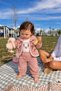 Baby Girl Floral Embroidered Velvet Cardigan Long Sleeve Snap Fastener Badi Velvet Tracksuit 3-Piece Bottom Top Set 0- - 4
