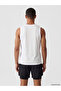 Vizyon New Season White Crew Neck Men's Athlete T-Shirt - 5
