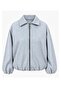 Women's Zippered Basic Bomber Coat - 6