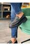 Black Floater Genuine Leather Daily Use Men's Loafer Shoes Mrg245 - 3