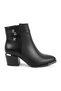 Women's Boots L065.425K Beige Genuine Antique Leather with Side Double Belt and Metallic Accessories Pointed/Almond Toe - 2