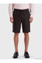 Ozmarka New Season Brown Regular Fit Dobby Men's Shorts - 2