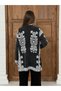 Embroidered Patterned Long Knitwear Cardigan Set 3077 - 7