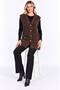 Women's V-Neck 4-Button Pocket Detailed Shardonlu Furry Long Knitwear Vest - 2