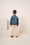 Baby Boy & Child Striped Sweatshirt, Colorful Leather Jacket and Trousers 3-Piece Combination Set - 5
