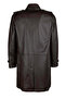 Men's Genuine Leather Brown Leather Coat - 6