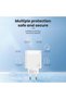 BTC-23 65W GaN 3-Port Fast Charger Dual USB-C + USB-A with Type-C to Lightning Cable - White - 6