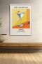 Dry Martini Cocktail Recipe Retro Yellow Orange Framed Art Cocktail Poster Kok15