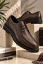 Walton Genuine Leather Lace-Up Thick Sole Men's Daily Classic Casual Shoes - 2