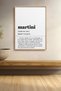 Martini Cocktail Dictionary Definition Framed Chart Cocktail Poster Bar Kitchen Decor Kok17