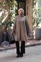 Women's Oversize High Neck Thessaloniki Knit Sweater, Tunic - 5