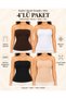 4-Pack Women's Lycra Strapless Bodysuit - Long and Stretchy Underwear & Seamless Undershirt 2025