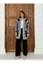 Embroidered Patterned Long Knitwear Cardigan Set 3077 - 3