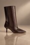 Gli̇de Pointed Toe Thin Heeled Women's Boots - 2