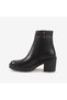 Women's 7.5cm Heeled Thermo Sole Zippered Genuine Leather Boots 11533-1 - 2