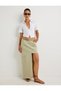Poplin Crop Shirt with Half Zipper, Short Sleeves and Draped Detail