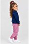 Printed Three-Thread Shardooned Combed Cotton Sweatshirt Children's Set - 3