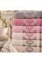 Safa 6-Piece Patterned Hand and Face Towel Set 50X90 cm – Kitchen and Bathroom Towels - 2