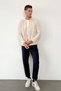 Men's Shirt Collar Buttoned Double Pocket Cardigan Stone - 26121 - 4