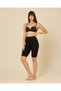 Women Beige and Black Viscose Knit Shorts, 2 Pack - 3