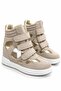 Women's Beige Hidden Heel Women's Sneakers and Boots 8 cm