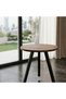 Brown Color Round Dining Table Elegant Design Modern Dining Table - 3