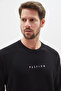 Printed Crew Neck Modal Sweatshirt - 2
