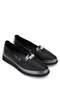 Women's Genuine Leather Black Comfort Shoes - 2