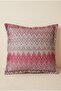 01-Zigzag Pattern Printed 43X43 cm Throw Pillow Cover - 3