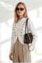 Women's Vanilla Napoleon Agraflı Very Soft Knitwear Jacket Ckt-19000538
