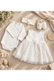Princess Dress Set of 4 Baby Girl Cotton Lined Babyshower-Birthday-Engagement