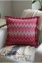 01-Zigzag Pattern Printed 43X43 cm Throw Pillow Cover - 5
