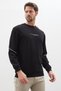 Perfect Printed Striped Pique Fabric Sweatshirt - 4