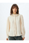 Women's Shirt Ecru 5Wak60098Ew - 3