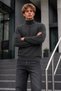 Winter Men's High Collar Casual Smoked Sweatshirt - 6