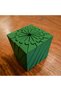 3D Printed Twisting Cube - Mechanical Rotating Puzzle Cube - Green Bzeldr05