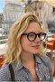 Perla Black Framed Retro Blue Light Protection Ultra Light Unisex Blue Block Glasses - 4