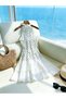 Rochie mini, alb - 2