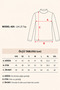Women's Black Embossed Textured Stand Collar Long Balloon Sleeve Back Button Closure Blouse Lia - 6