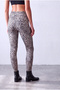 Women's Leopard Patterned Single Jersey High Waist Elastic Leggings Pippa - 3