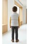 Boys' Stand Collar Puffer Vest - Double Pocket Casual Comfort Fit Vest - 3