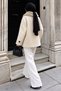 Detachable Fur Collar Cashmere Coat Tsd260310 Beige - 6