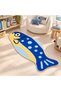 Auraplus Blue Fish Pattern Modern Woven Base Decorative Carpet Auraplus123