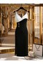 Rochie midi, negru - 3