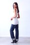 Women's White Single Jersey Crew Neck Sleeveless Long Top Paige - 2
