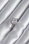 Brass Silver Color Zircon Stone Heart Charm Model Women's Ring - 2