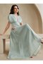 Rochie maxi, verde - 4
